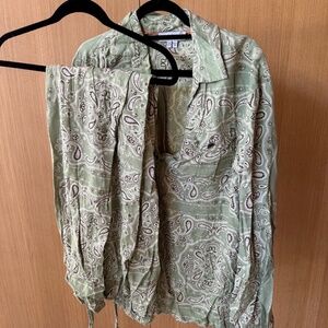 Never Fully Dressed Green Bandana Set